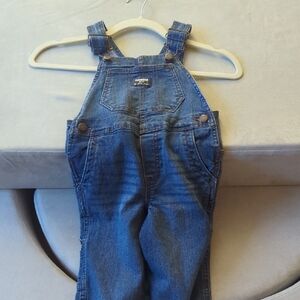 OshKosh B'gosh Classic Blue Denim Overalls 3T